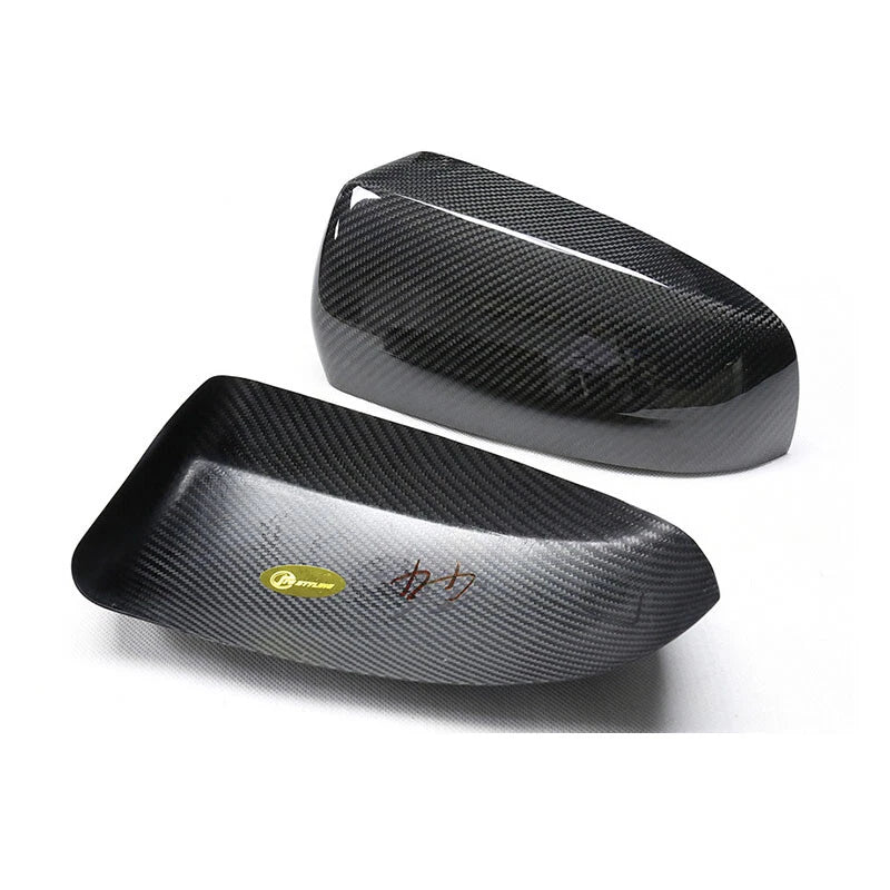 Real Carbon Fiber Side Mirror Shell Cover Caps For BMW X5 X6 E70 E71 2007-2013