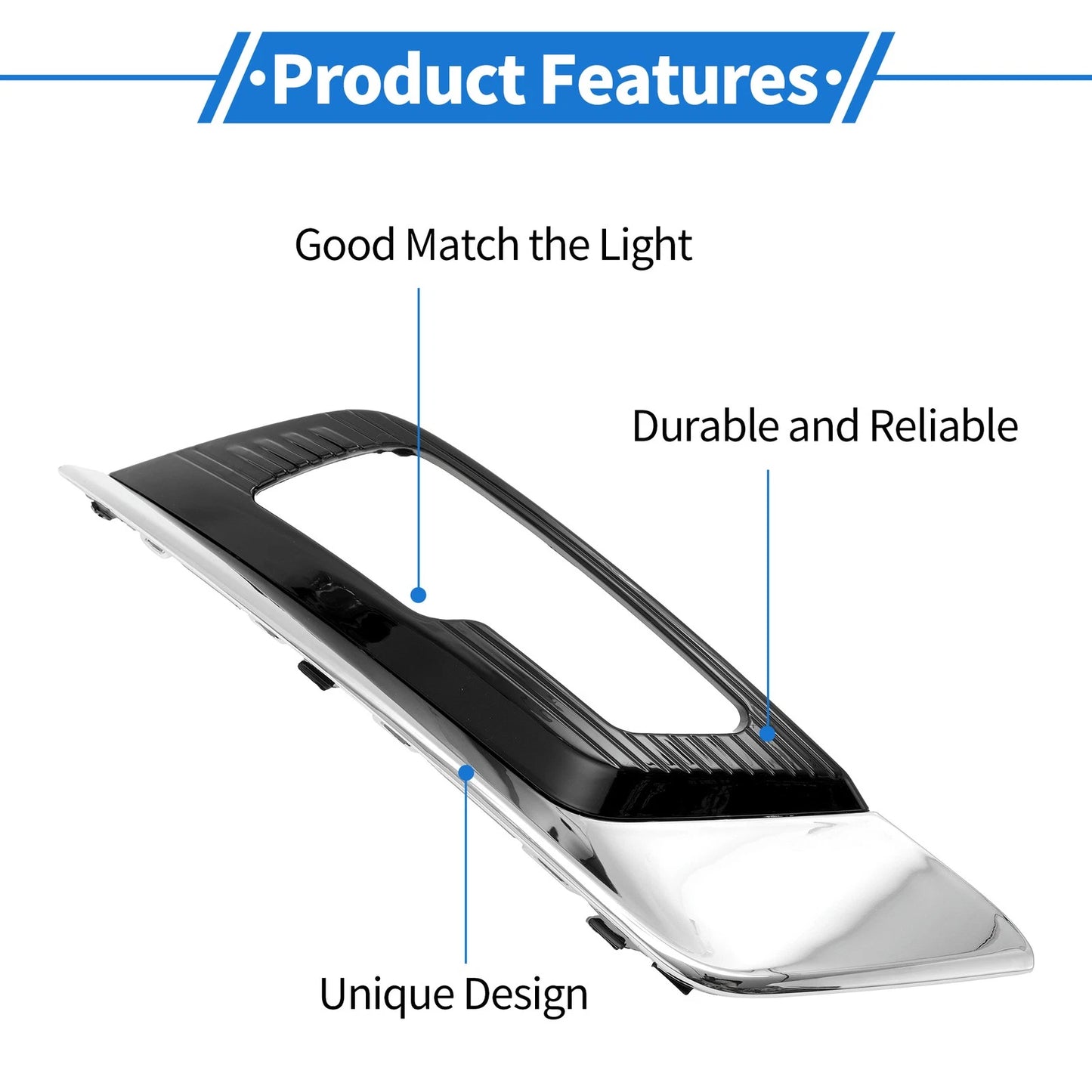 Front Right Fog Light Grill for Ford Fusion (2017-2018) - 1 x Pcs