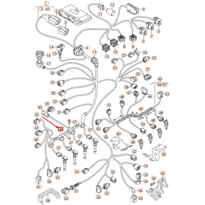 Ignition Coil Wiring Harness for Audi A4 S4 A5 S5 A6 S6 (2010-2016)