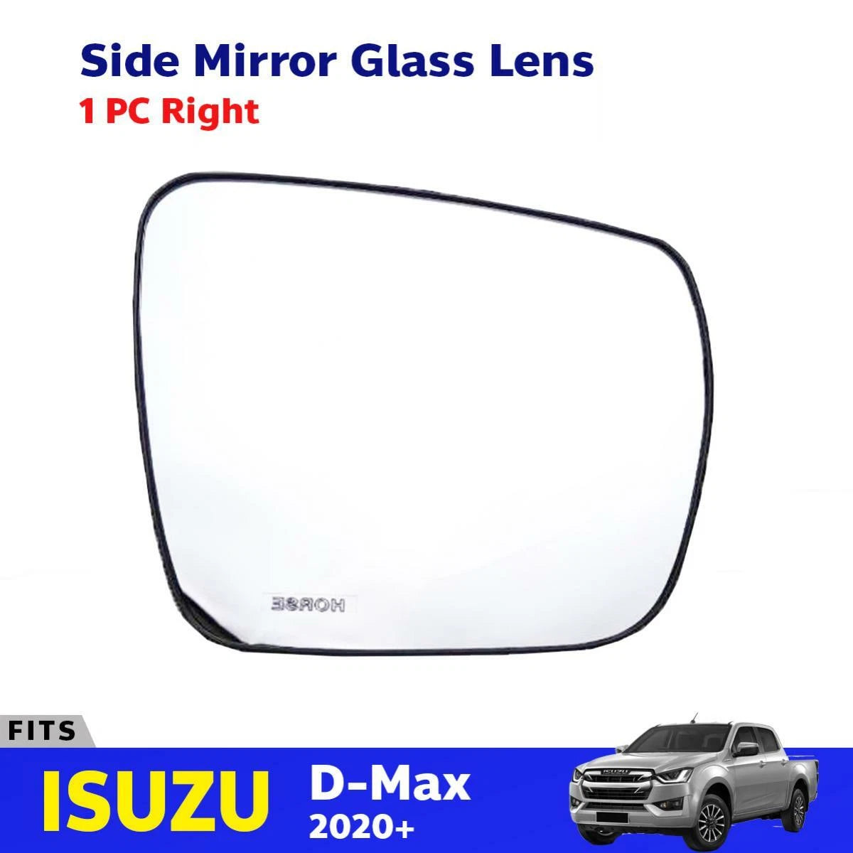 Side Mirror Glass Lens Right Fits Isuzu All New D-Max Pickup Truck 2020+ EBDE