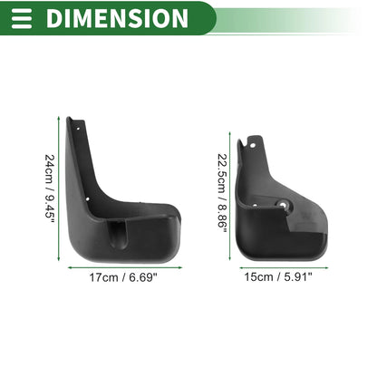 Mud Flaps Splash Guards 1 Set for Nissan Sylphy (2009-2011)