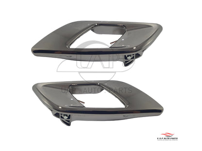 4 x Inner Door Handles Bright Dark Chrome for Ford Ranger, Mazda BT-50