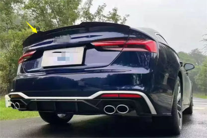 Rear Boot Glossy Black Spoiler Wing for Audi A5 S5 B9 4-Door (2017-2022)