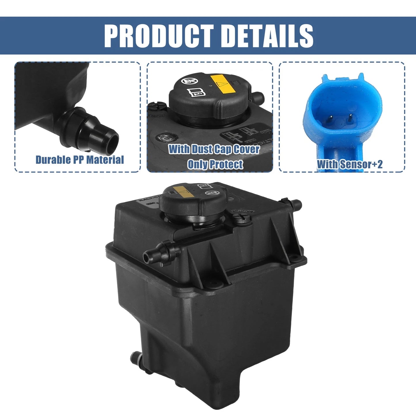 Coolant Radiator Reservoir Tank Set PCF000033 with Cap & Sensor for BMW X5 (2000-2006)