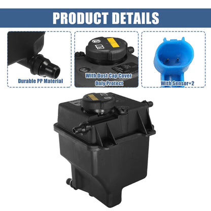 Coolant Radiator Reservoir Tank Set PCF000033 with Cap & Sensor for BMW X5 (2000-2006)