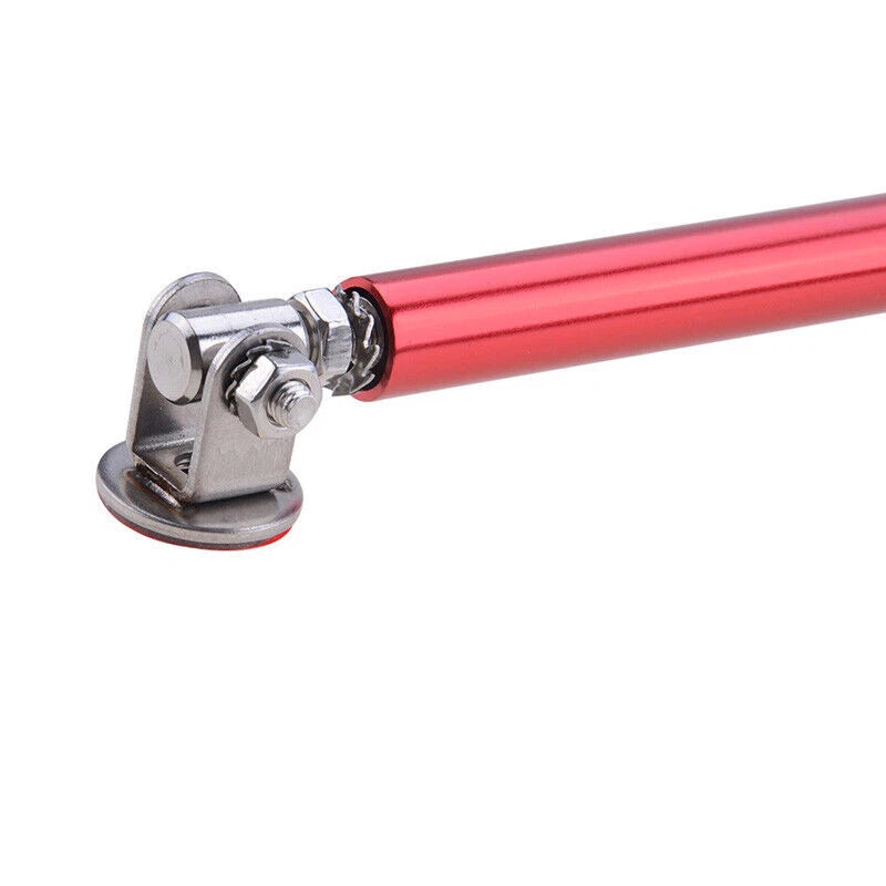 2 x Red Universal Car Front Bumper Lip Splitter Rod Strut Tie Bar Support