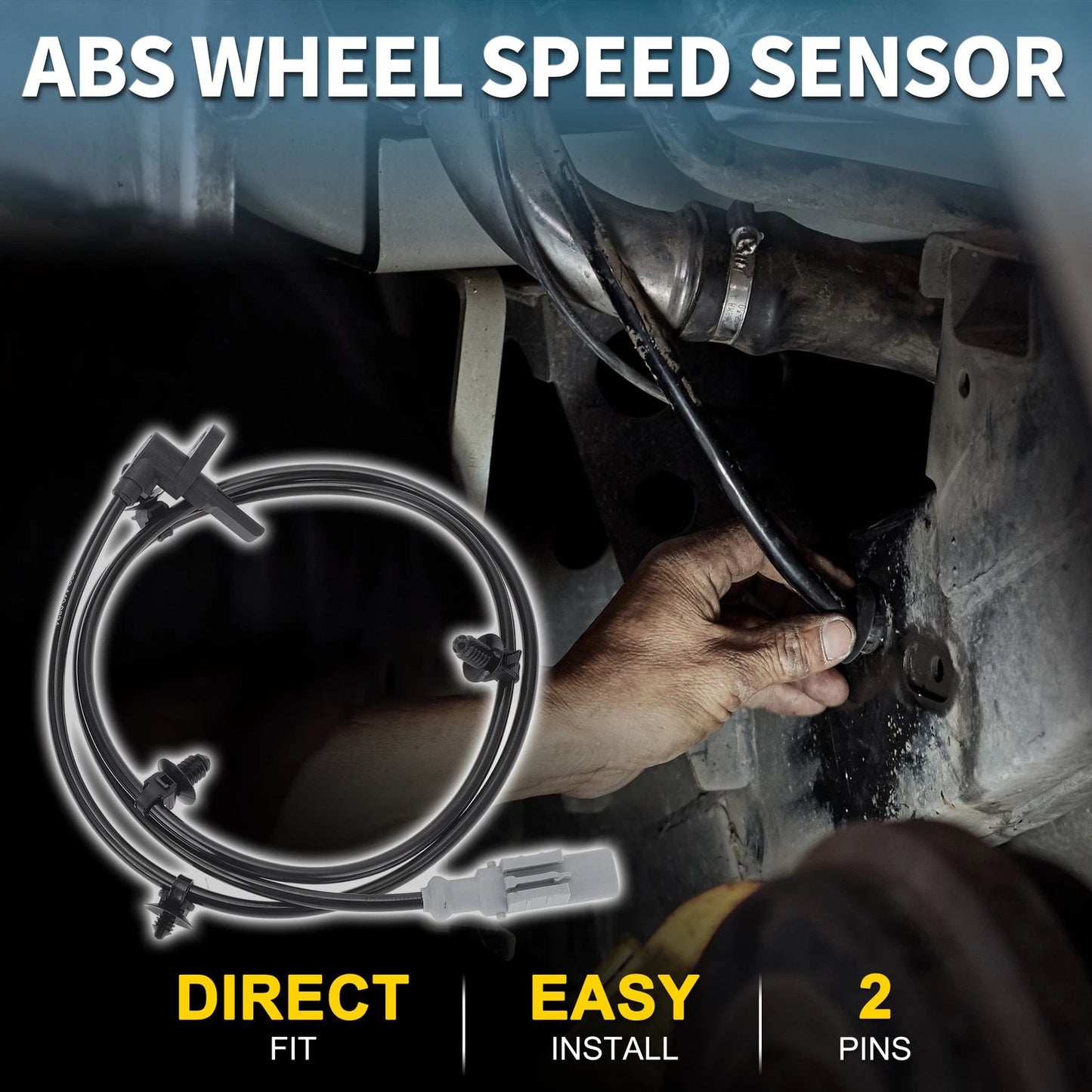 Rear Right ABS Wheel Speed Sensor for Mercedes-Benz Vito Mixto (2003-2014)