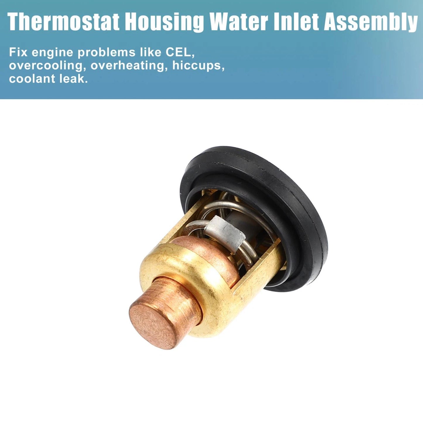 2 x Car Engine Coolant Thermostat Housing Assembly for Yamaha