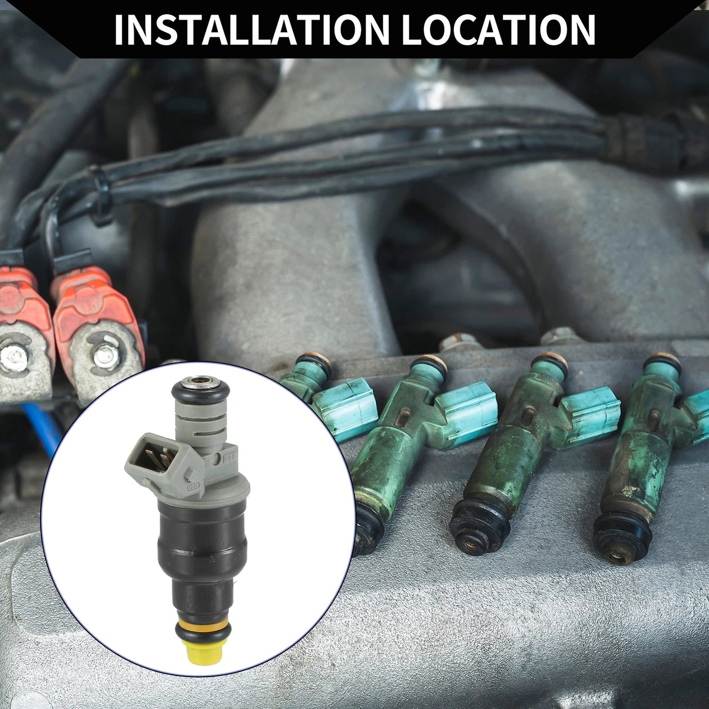 Fuel Injector 6 x Pcs for Ford F-150 (1997-1998) 4.2L Black