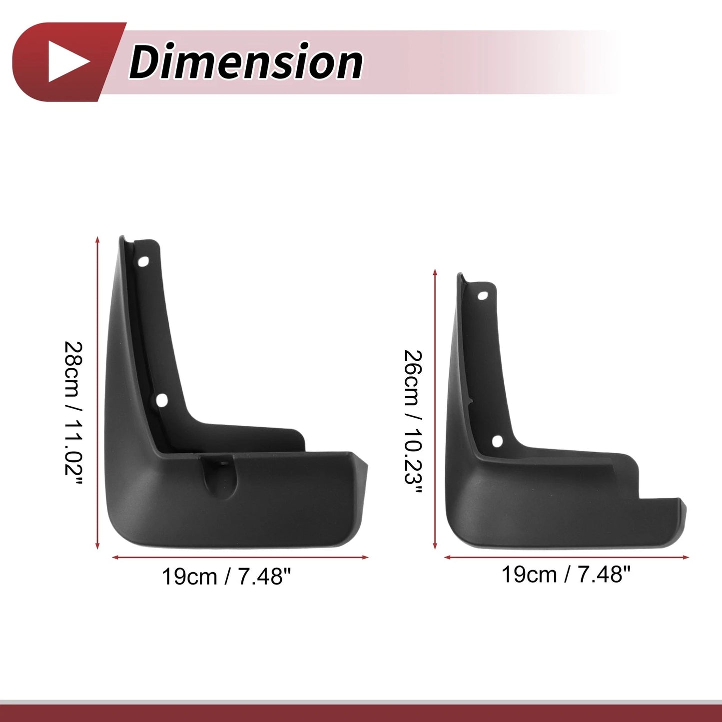 Mud Flaps Splash Guards Set for Hyundai Mistra (2021-2024)