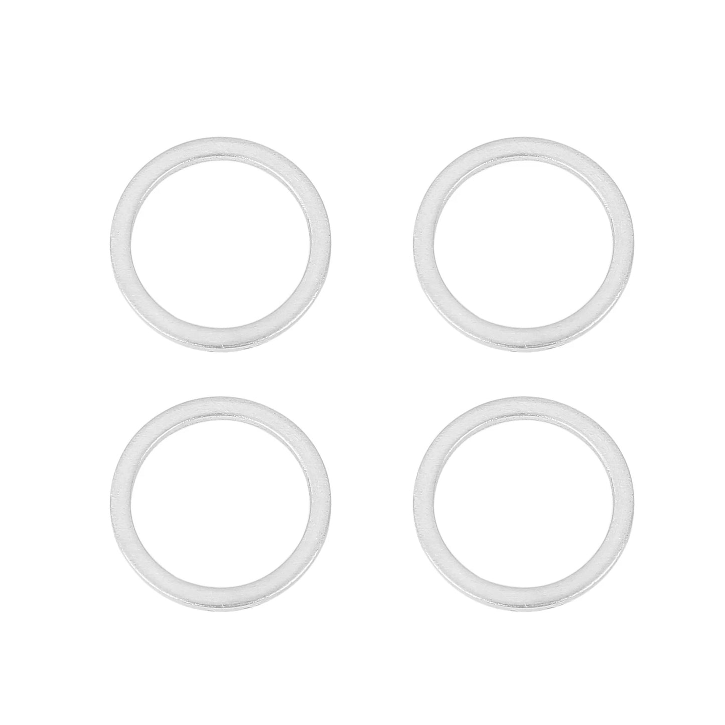 M16 Silver Tone Oil Drain Plug Gaskets for BMW (1998-2023) - 10 x Items