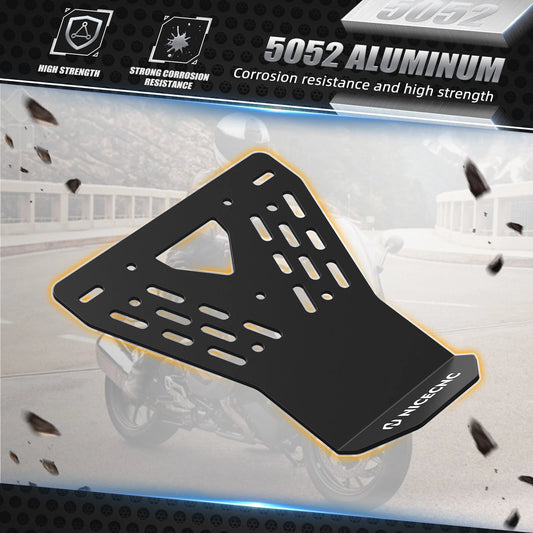 1x Aluminum License Plate Splash Guard for BMW 1200GS/Adventure (2013-2018)