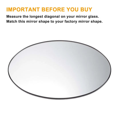 Right Side Heated White Mirror Glass for BMW Mini R50 R52 R53 (2001-2008)