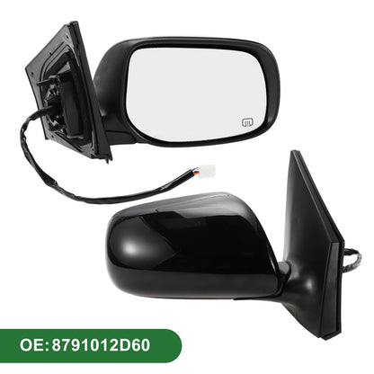 Right Side Door Mirror Gloss Black for Toyota Corolla (2009-2013)