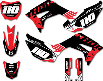 Custom Graphics Kit Complex Style for Honda CRF 110 (2019-2024) Decals