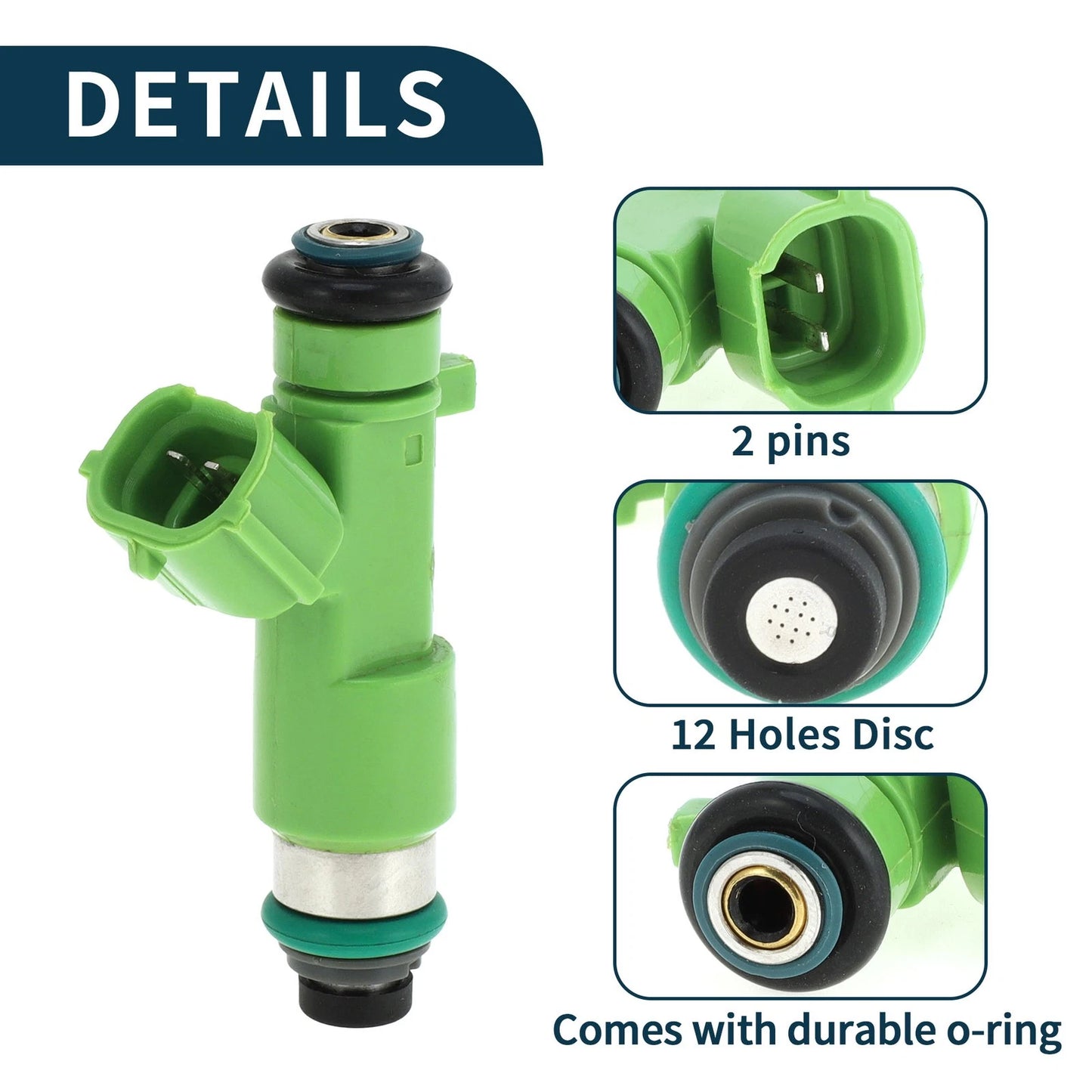 Fuel Injector 16600JK20A for Nissan Altima 3.5 (2007-2018) 1 Pc Green