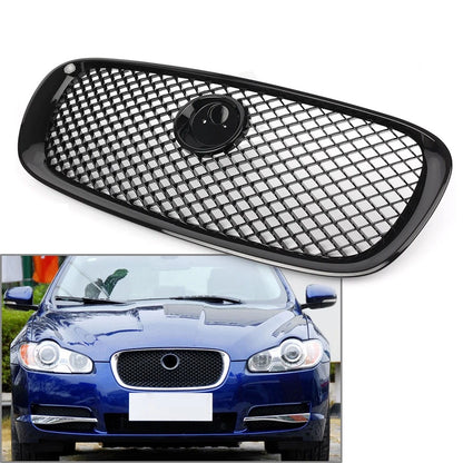 Front Upper Grille Radiator Grill with Emblem for Jaguar XF (2008-2011)