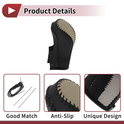 1 Pc Gear Shift Knob Cover for FX50 (2009-2013) Black Beige Faux Leather