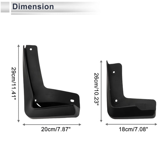 1x Mud Flaps Splash Guards for Acura TLX-L (2018-2021)