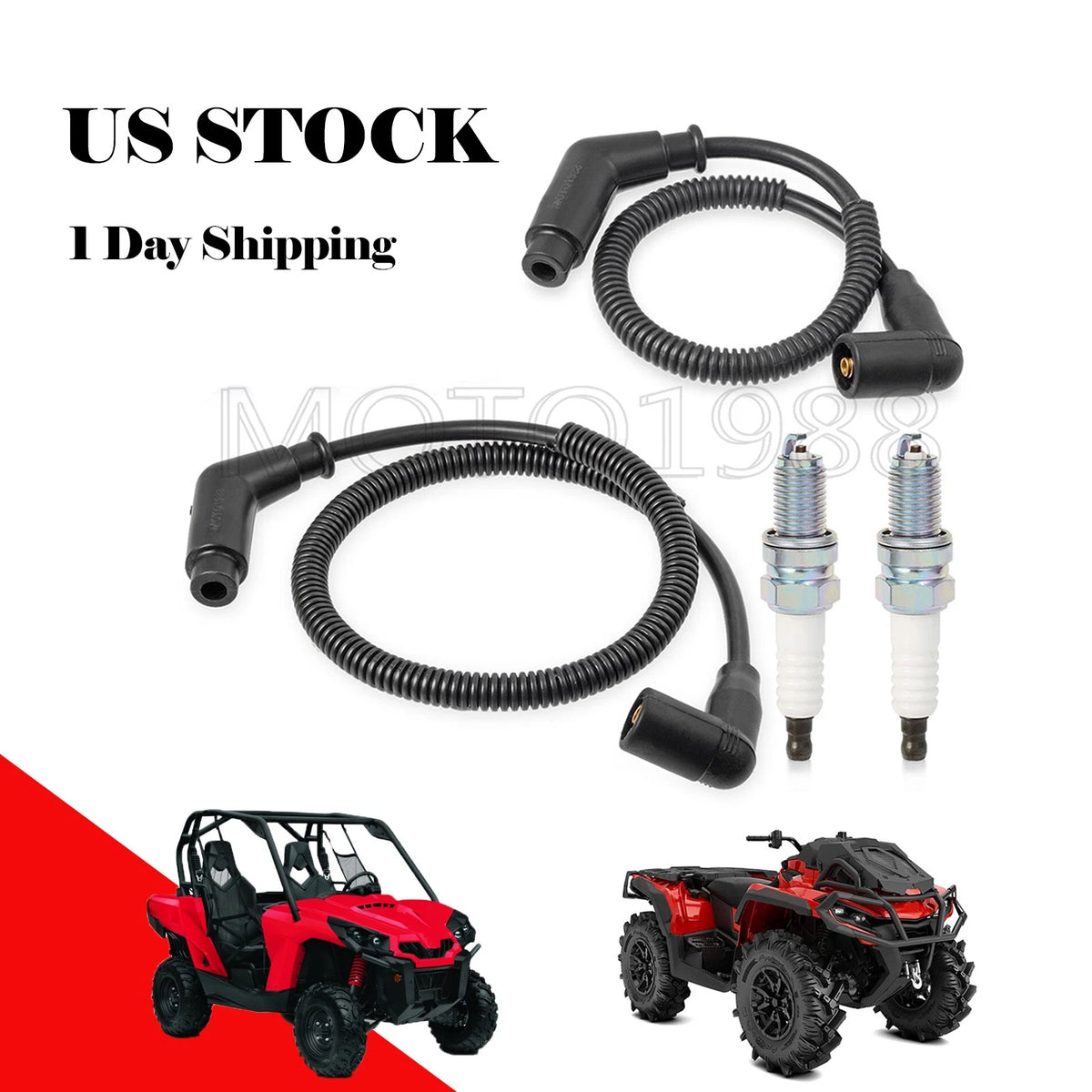 Spark Plug & Wire Cap 15in / 24.4in for Can-Am Outlander 1000 (2010–2023)