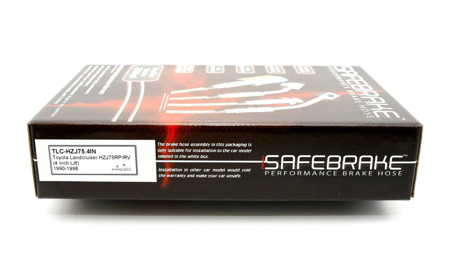 4 Inch Lift Brake Line Kit for Landcruiser HZJ75R (1990-1998)