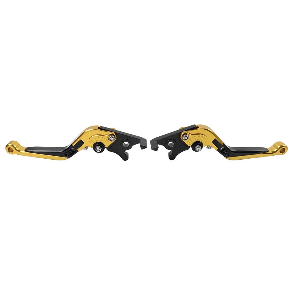 Gold Extendable Brake Clutch Levers for Kawasaki ZX1400 ZX14R ZZR1400 (06-17)