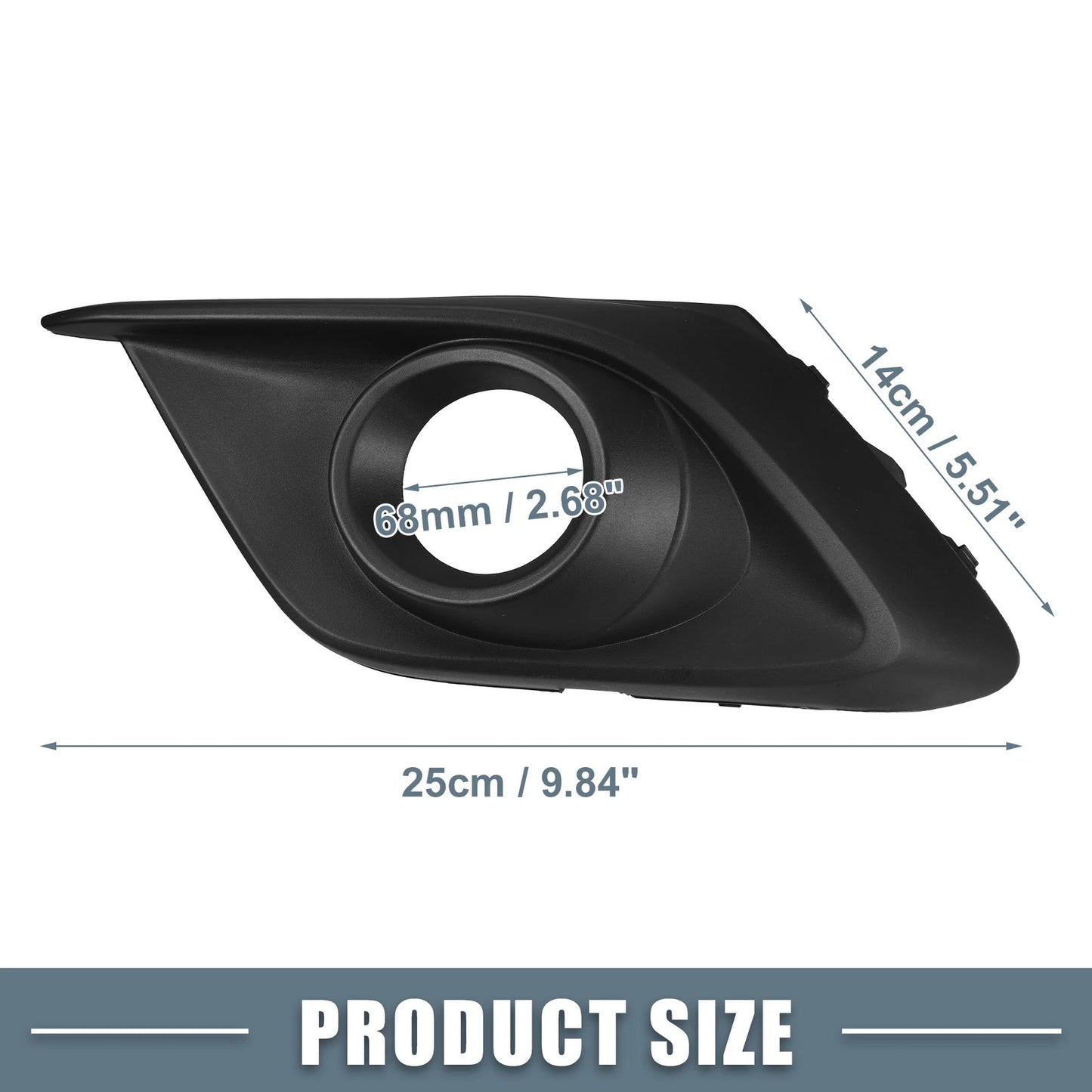 Front Left Right Fog Light Grille Cover Trim for Mazda 3 (2014-2016)