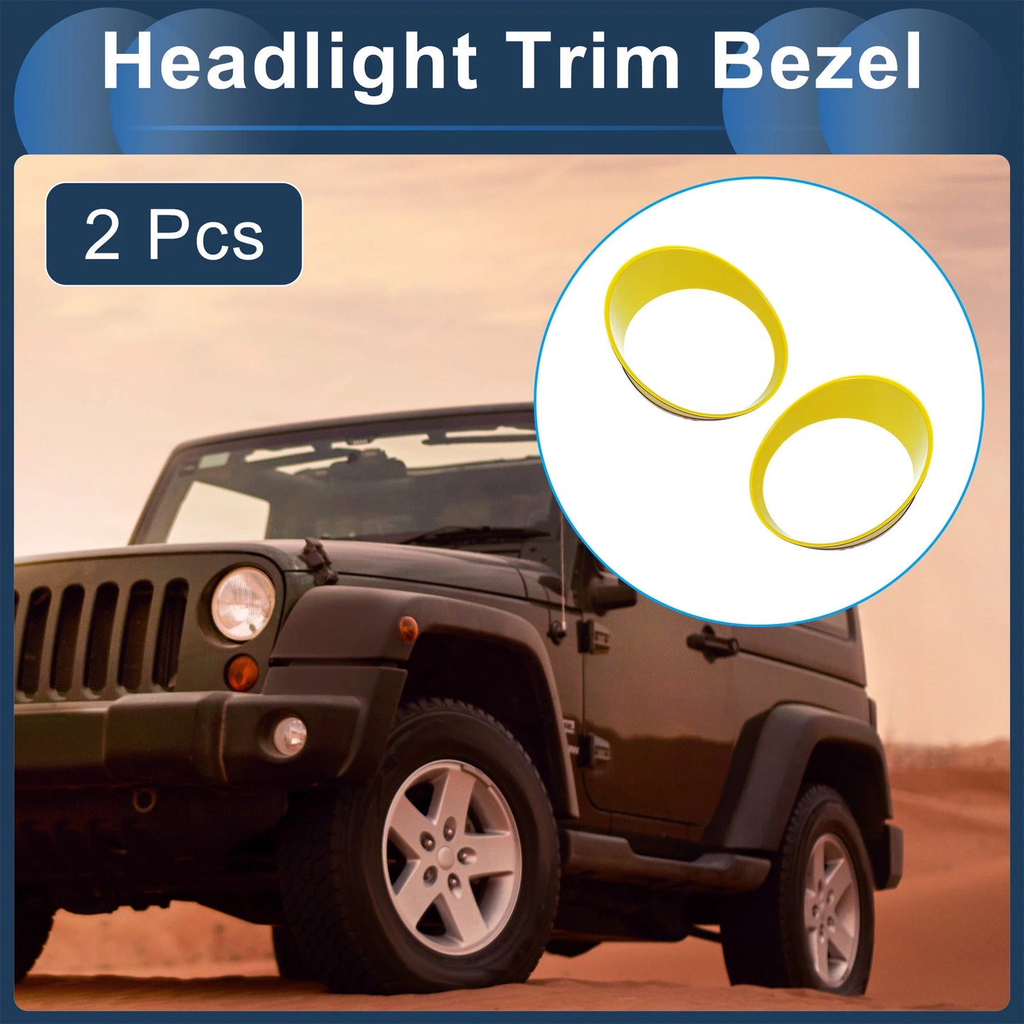 Headlight Trim Bezels for Jeep Wrangler (2029)