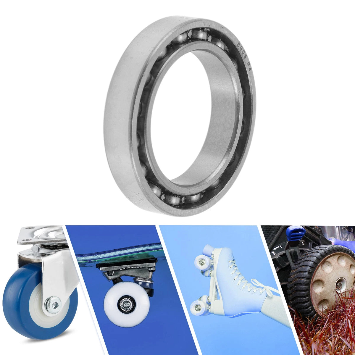 25x37x7mm 1Pc Deep Groove Ball Bearings for Scooter Skateboard Wheel