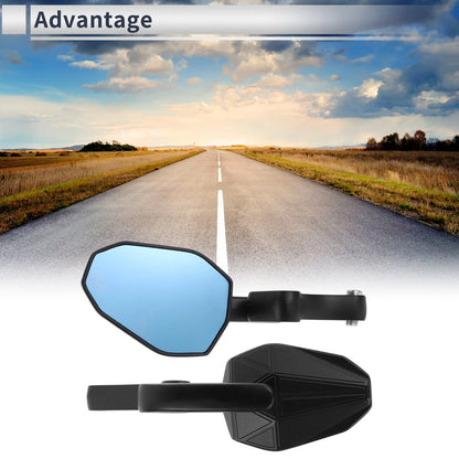 M8/M10 1x Motorcycle Rear View Mirror Handlebar Mirrors Black for MakeModel