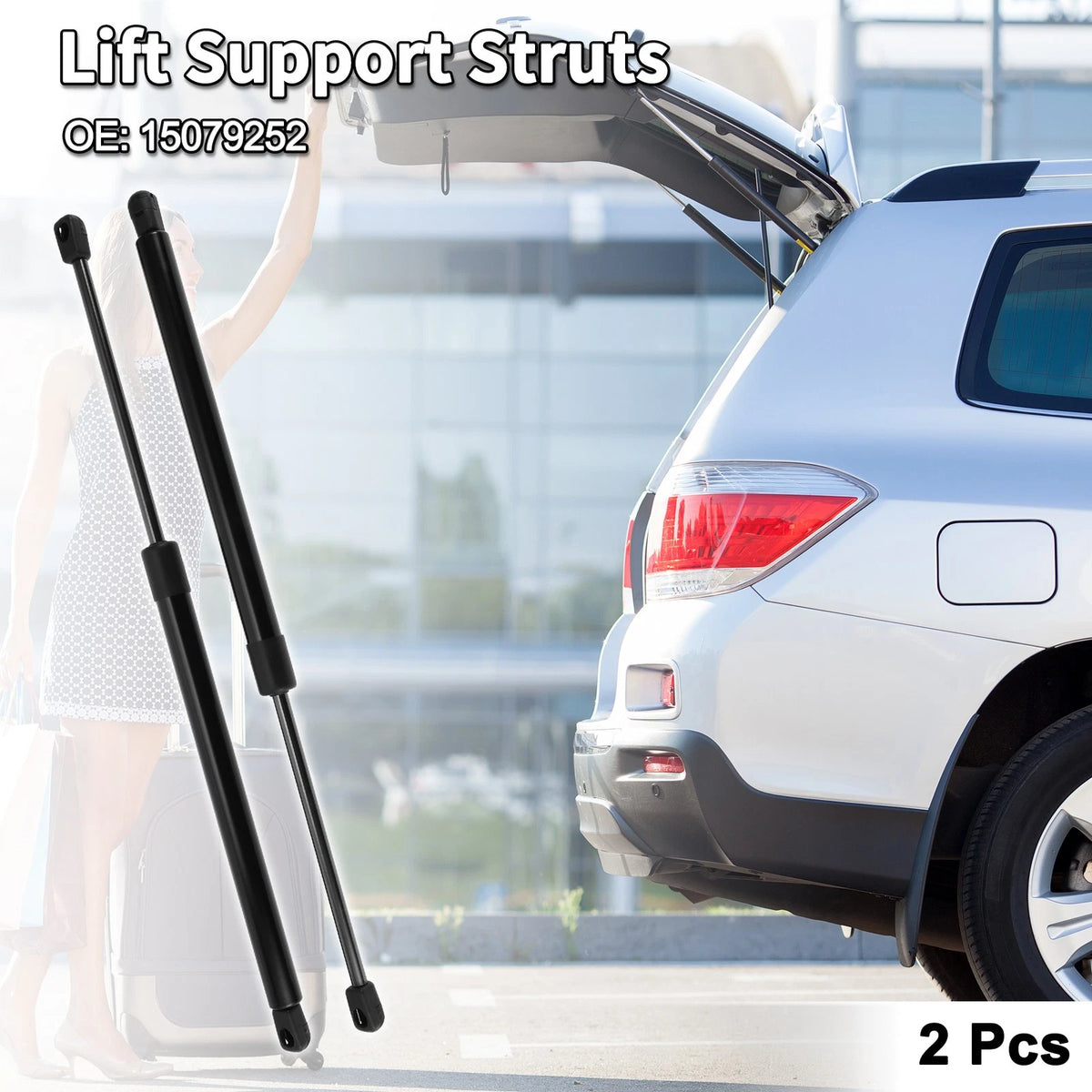 Rear Hatch Lift Supports Struts for GMC Envoy Sport Utility (2002 - 2009)
