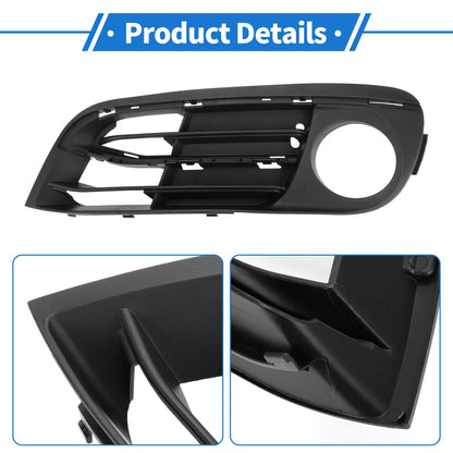 1 Pc Car Front Left Fog Light Grill for BMW 5 Series (2014 - 2016) Black