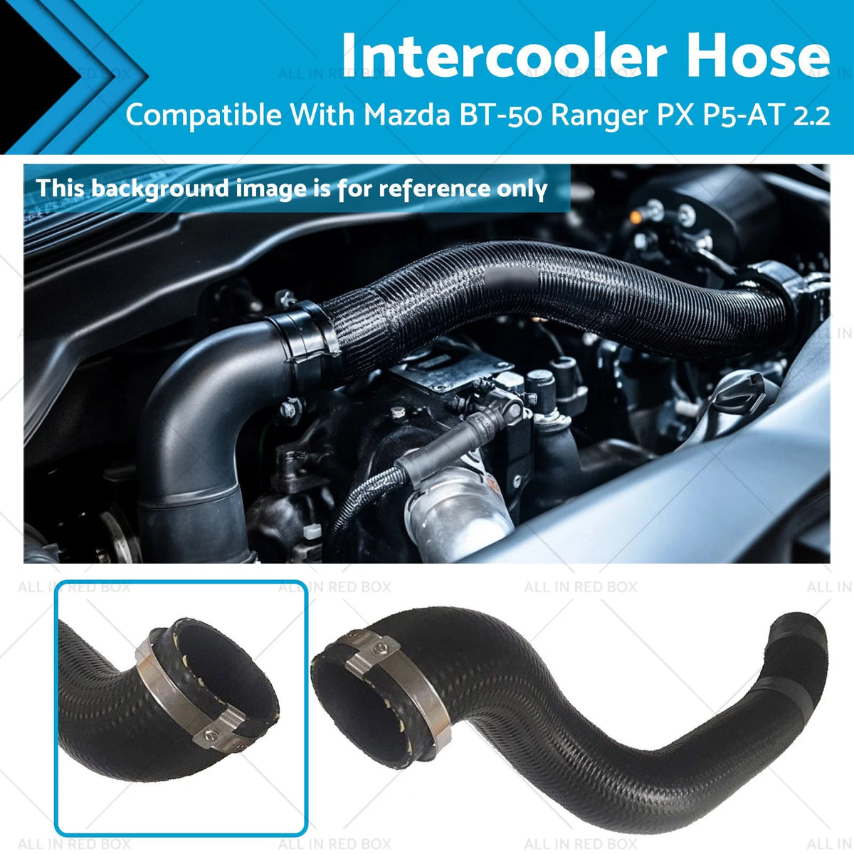 Turbo Intercooler Hose for Mazda BT50, Ford Ranger PX 2.2 Diesel (2011-On)