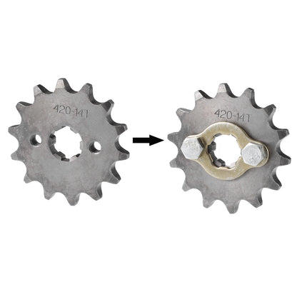 420 14T 17mm Front Engine Sprocket for Dirt Bike Mini Bike