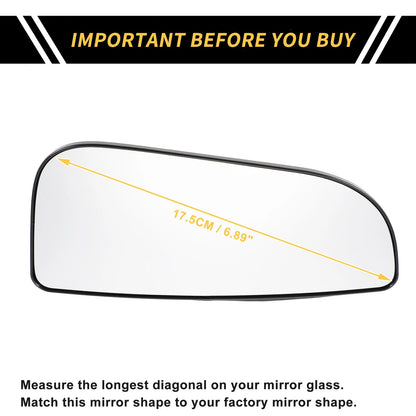 Left Mirror Glass Replacement for Dodge Ram 1500