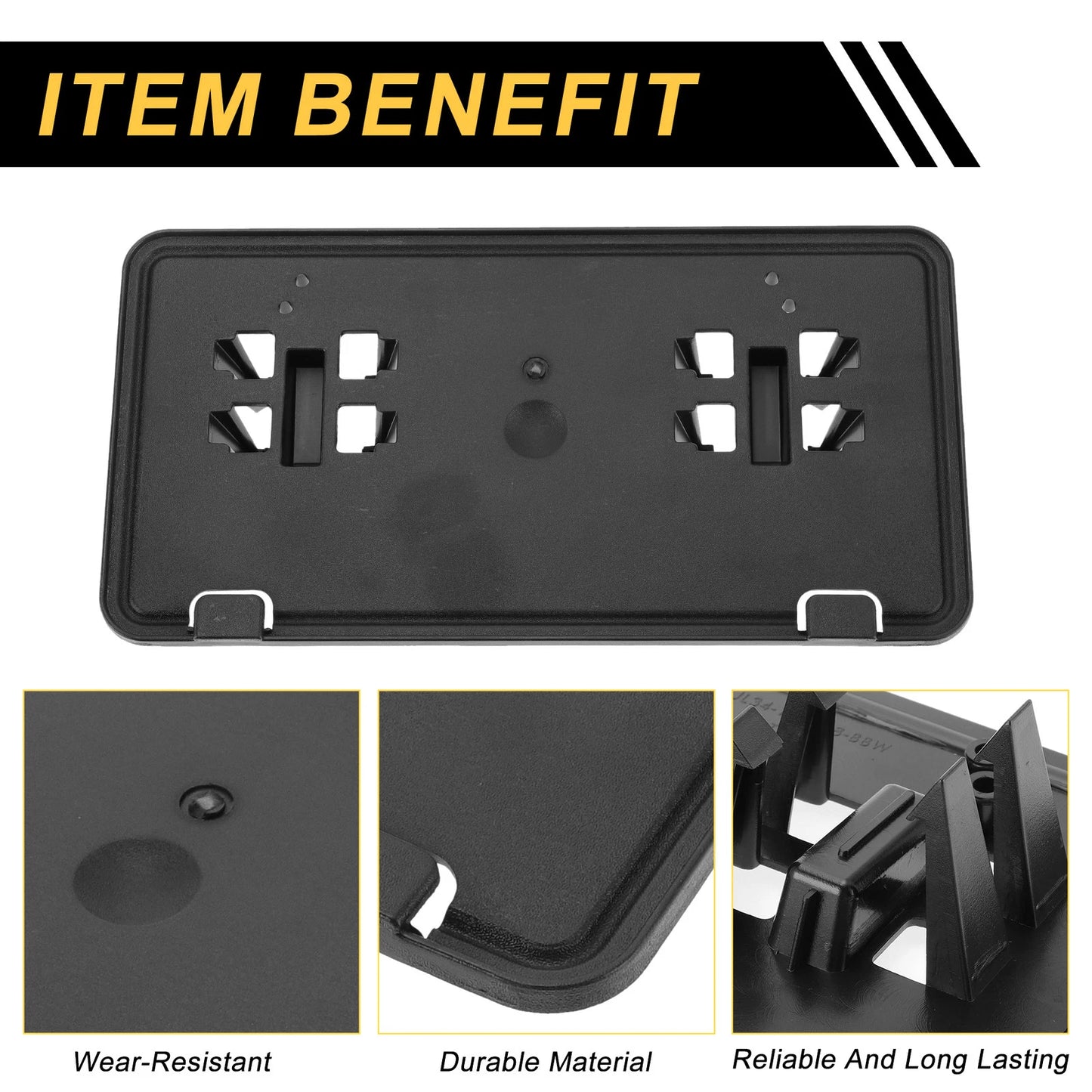 Bumper License Plate Bracket Holder for Ford F-150 (2018-2020) 1 Set