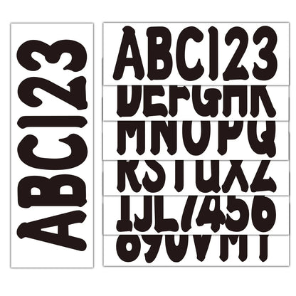 Boat Registration Numbers and Letters Sticker A-Z Letters & 0-9 Numbers