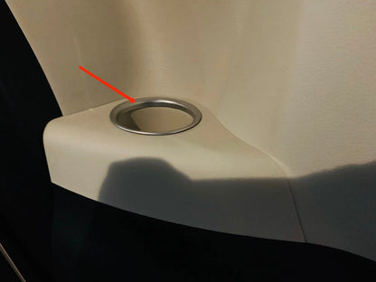 Seat Side Water Cup Holder Cover Trim for Toyota Sienna (2021-2023) 2 x ABS Matte