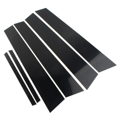 6 Pcs Door Trim Cover Kit Black for Honda Civic (2006-2011)