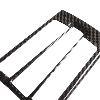 Real Carbon Fiber Center Console Buttons Cover Trim Fit For Porsche 718 911