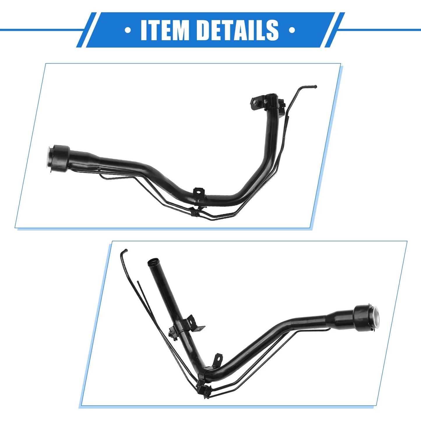 Fuel Tank Filler Neck for Toyota Camry (1998-2001) Durable Metal Black
