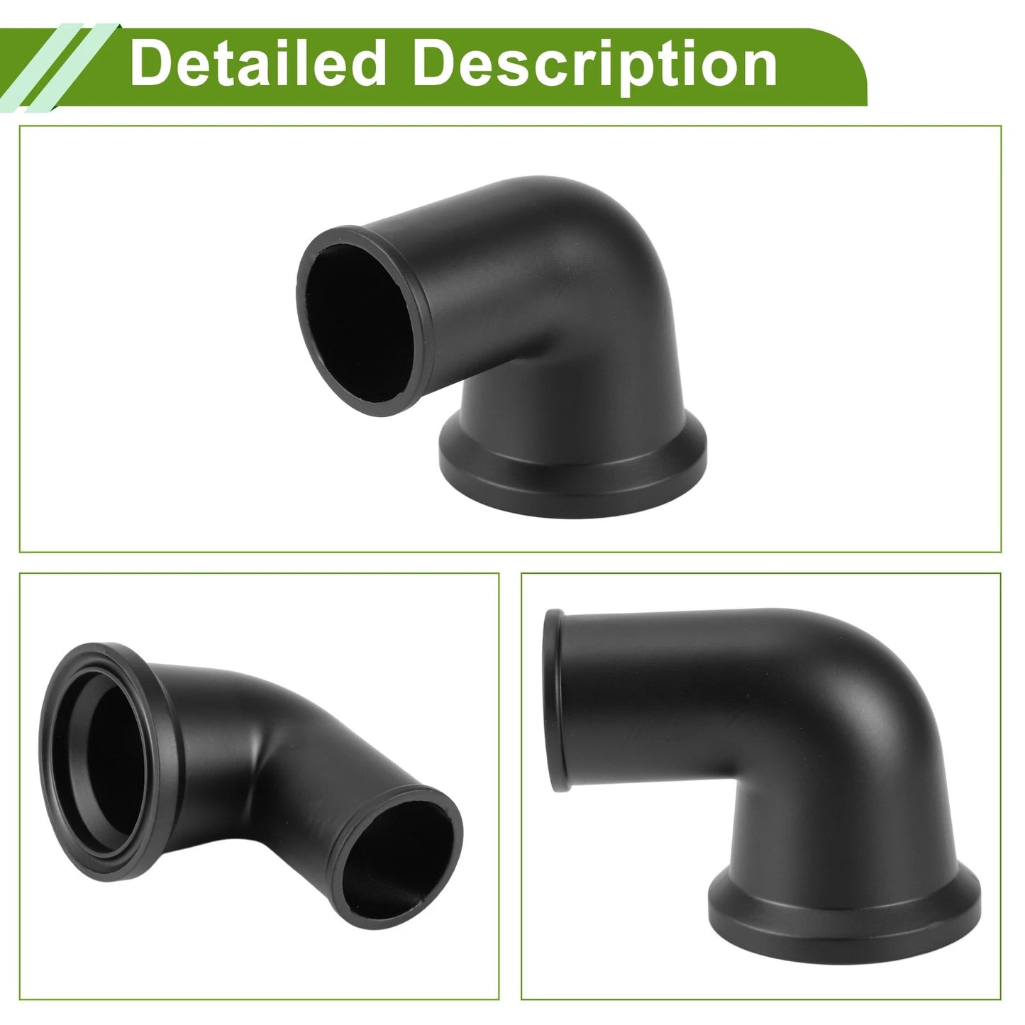 90�� Swivel Water Neck Thermostat Housing for Chevy SBC BBC Black