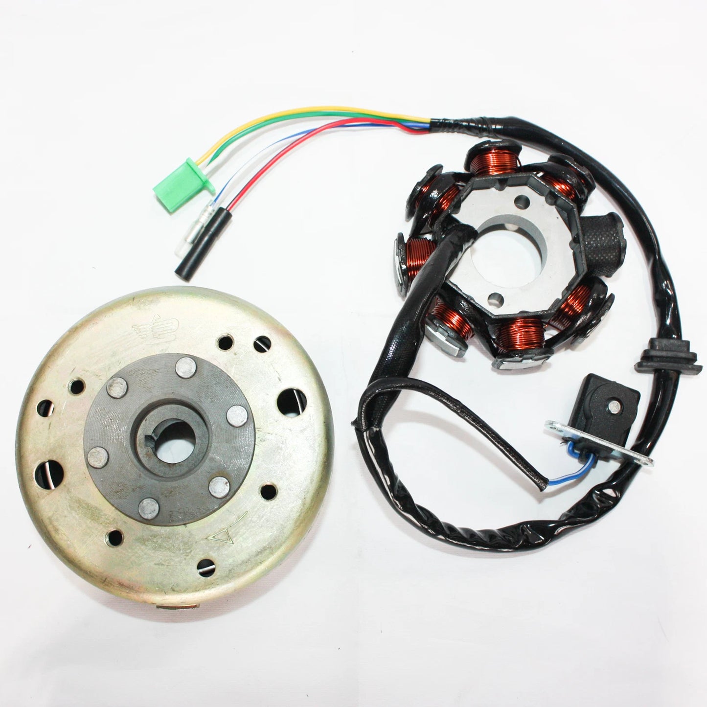 8 Pole Magneto Stator & Flywheel for GY6 125cc 150cc ATV Scooter