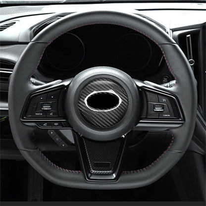 Steering Wheel Panel Cover Trim for Subaru WRX (2022-2024) Carbon Fiber