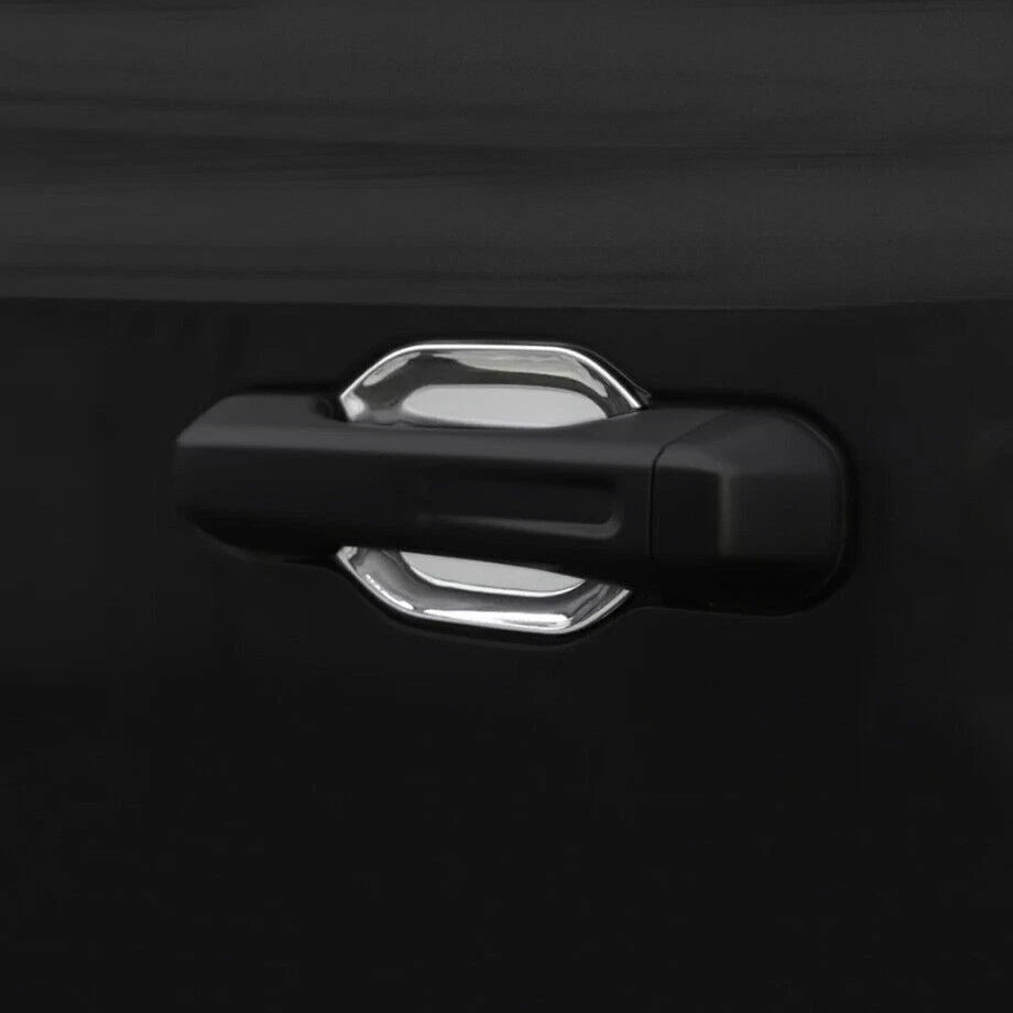 Door Bowl Cover Trim 4X Chrome Look for Jeep Gladiator JT/Wrangler JL (2018–2025)