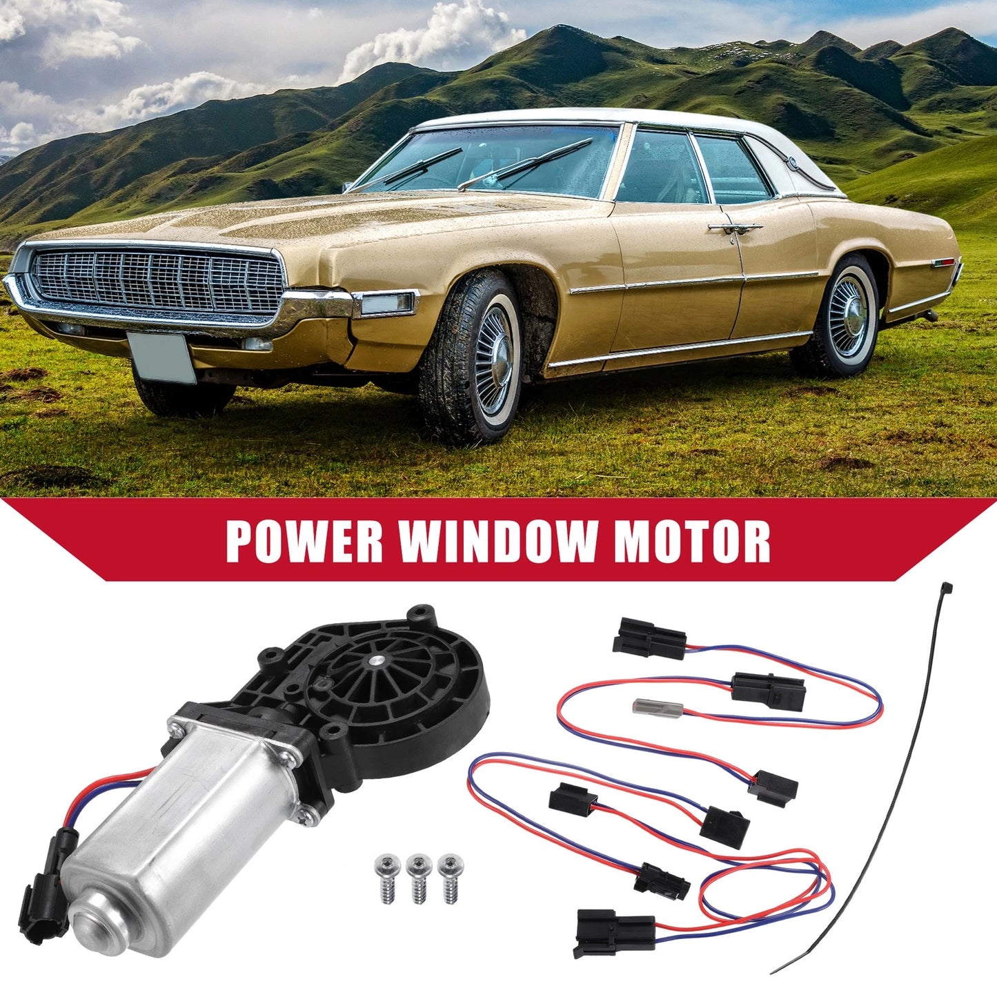 Front Left Window Lift Motor for Ford F-150 (1981-1996)