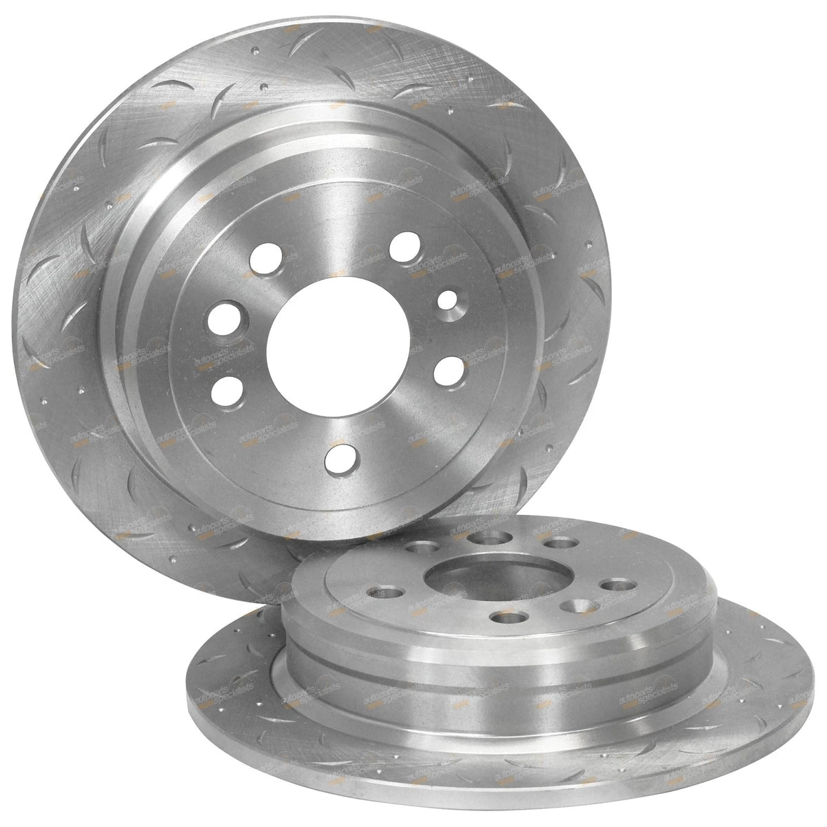 Rear Slotted Brake Rotors w/ Pads for Ford Fairlane LTD (1994 - 1997)