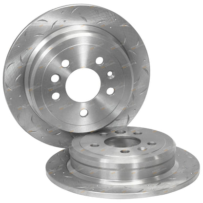 Rear Slotted Brake Rotors w/ Pads for Ford Fairlane LTD (1994 - 1997)