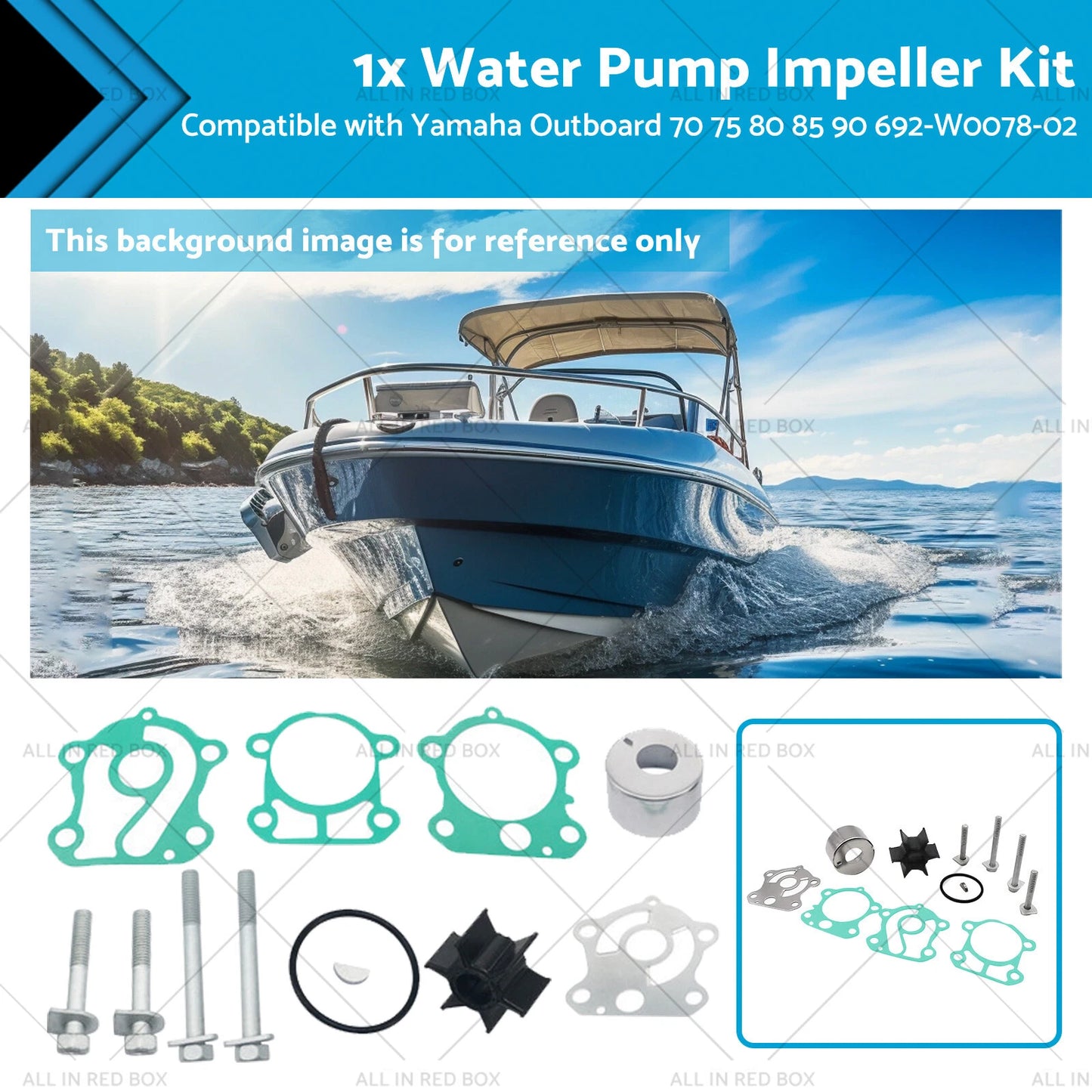 Water Pump Impeller Kit for Yamaha Outboard 70-90 (75-85)