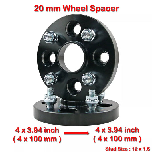 12x1.5 4x100 Hub Centric Wheel Spacers for Toyota Corolla (1992-2002)